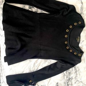 Peplum long sleeve top